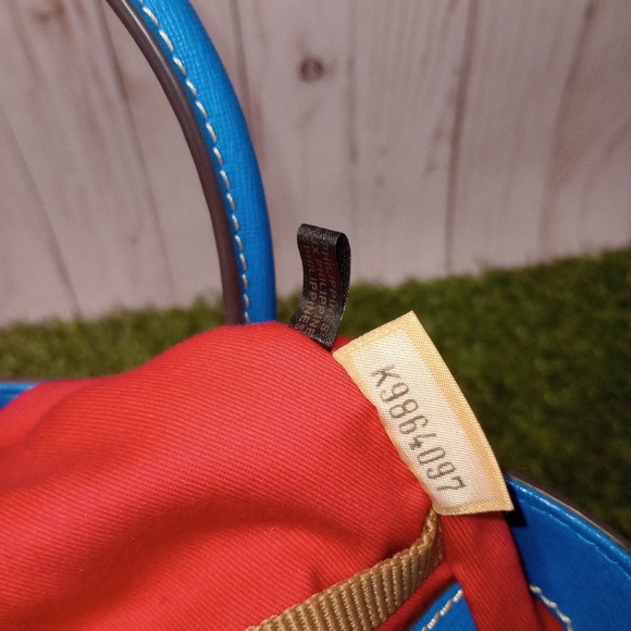 Bright Blue Dooney & Bourke Saffiano Leather Tote - Picture 12 of 17